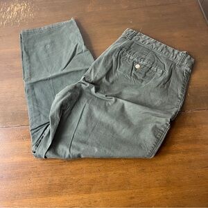 GAP Green Chinos Cotton Blend Relaxed Fit
